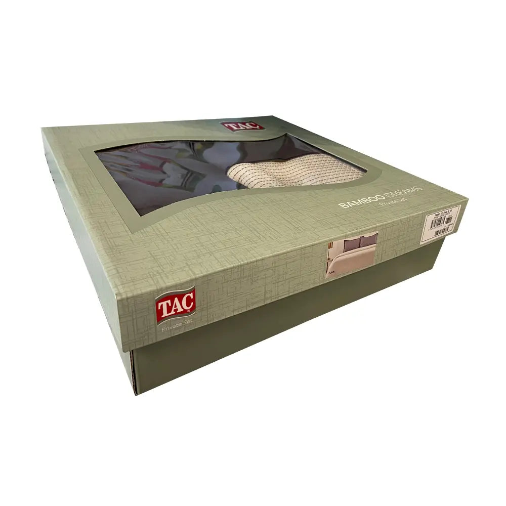 Set Lenjerie și Cuvertura Private Set Plain gri TAC (Bumbac/Bamboo)