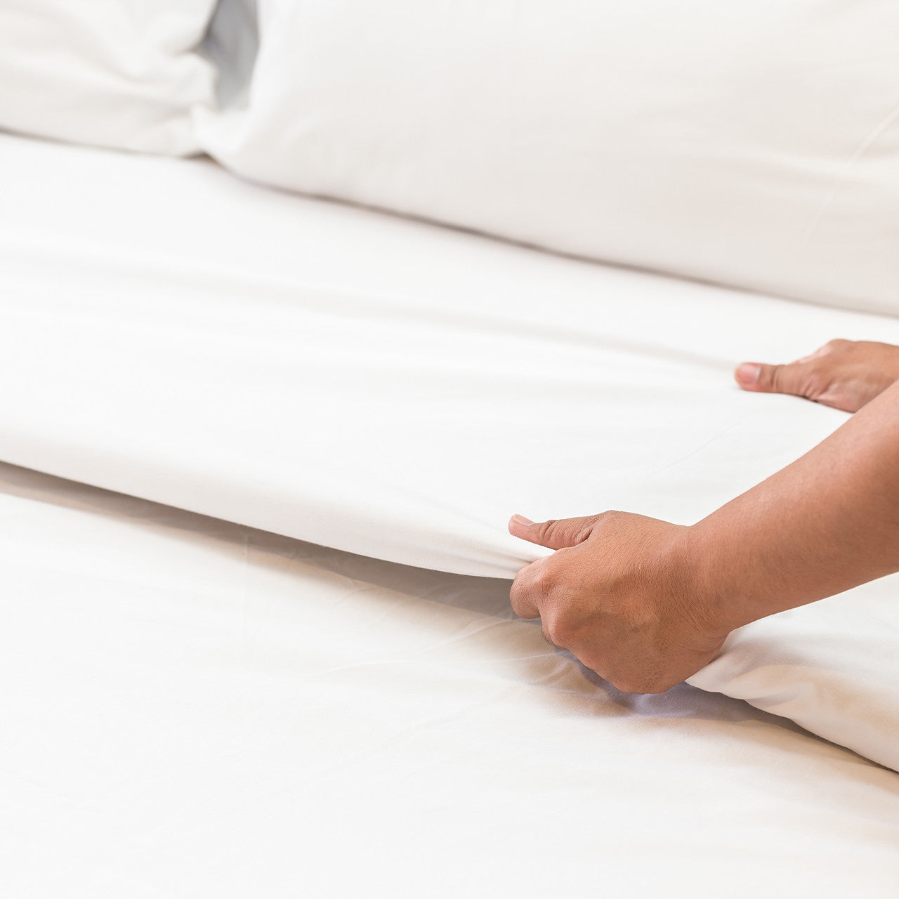 Lenjerie hoteliera single Percale Premium Bumbac (Pat o persoana)