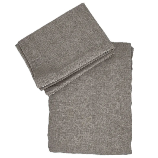 Set cearceaf pat cu elastic Bej HAS 160x200 cm cu 2 fete perna 50x70 cm Bumbac