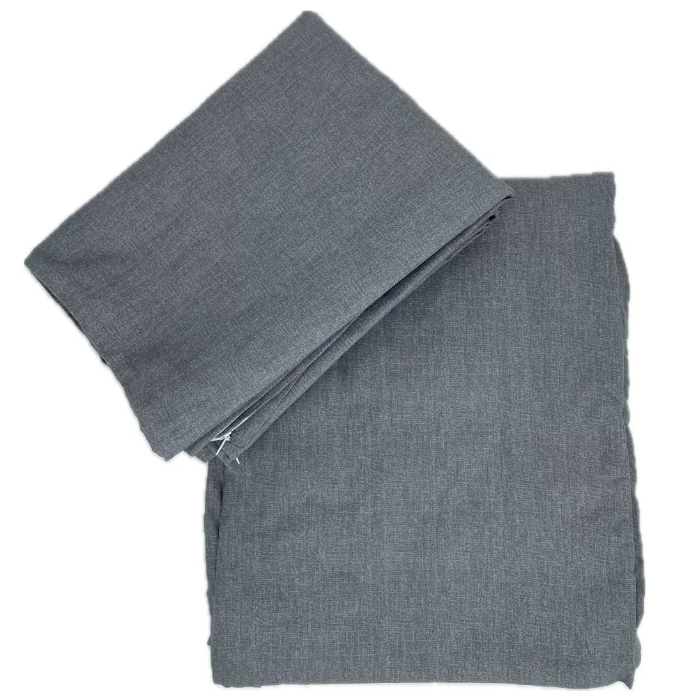 Set cearceaf pat cu elastic Gri HAS 160x200 cm cu 2 fete perna 50x70 cm Bumbac