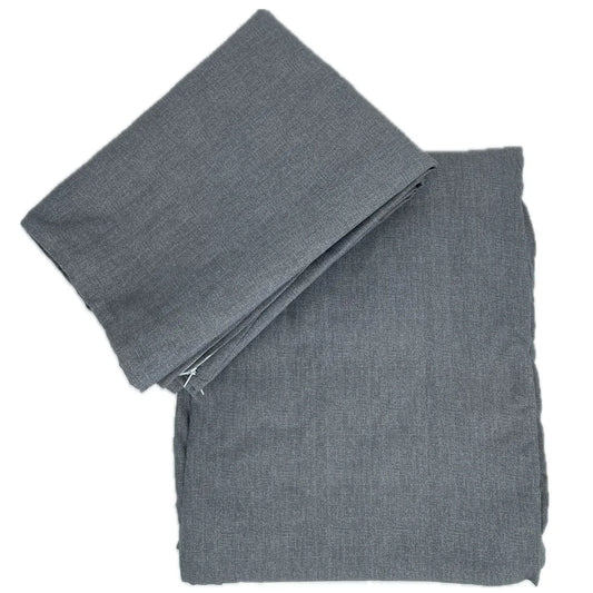 Set cearceaf pat cu elastic Gri HAS 160x200 cm cu 2 fete perna 50x70 cm Bumbac