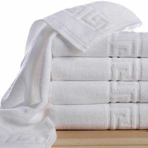 Set 45 Prosoape hoteliere 70x130cm bumbac pakistanez 500 g/mp greek border