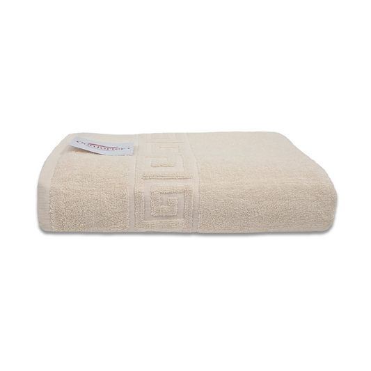 Prosop Bumbac 50×90cm 550 gr/mp Greek Border Ivory