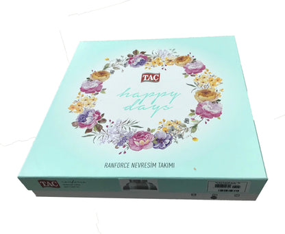 Lenjerie de pat Alvy TAC cu elastic (Bumbac Ranforce)