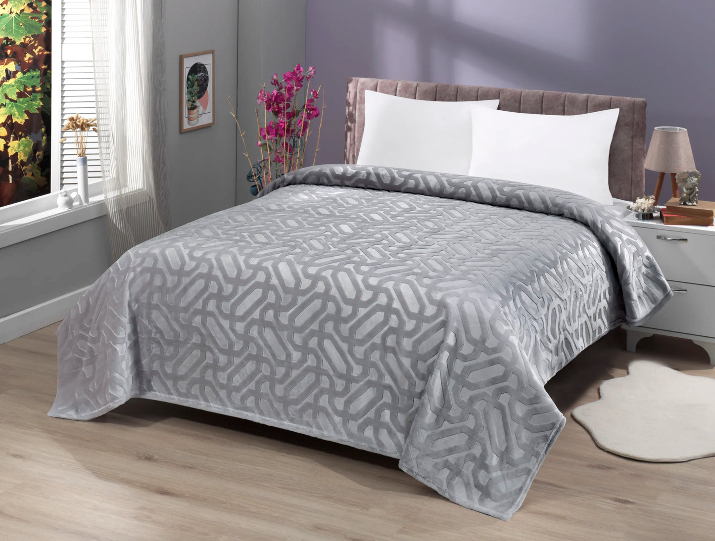 Patura Embosata Prime cocolino 533 gri 200x220cm