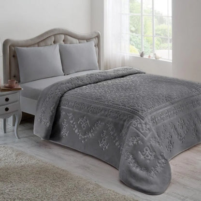 Patura pentru pat  Amira gri antracit DELUXE (220 x 240 cm)